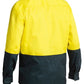 Bisley Hi Vis Closed Front Drill Shirt- Long Sleeve-(BSC6267)