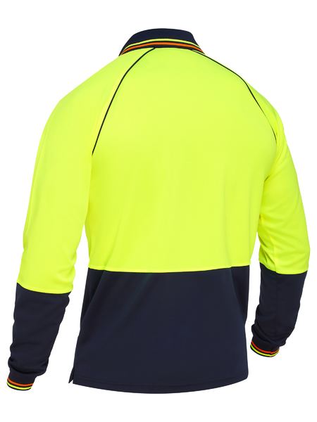 Bisley Two Tone Hi Vis Long Sleeve Polo (BK6440)