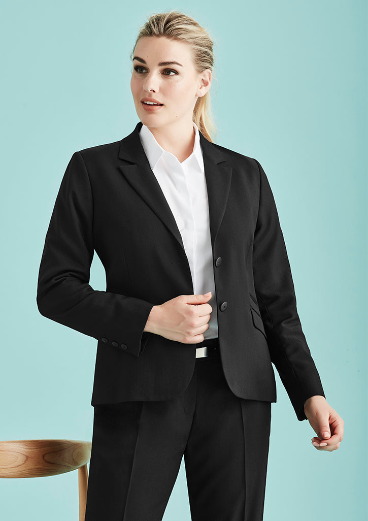 Biz Corporate Ladies 2 Button Mid Length Jacket (60119)