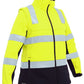 Bisley Women's Taped Two Tone Hi Vis 3-In-1 Soft Shell Jacket (BJL6078T)