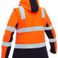 Bisley Women's Taped Two Tone Hi Vis 3-In-1 Soft Shell Jacket (BJL6078T)