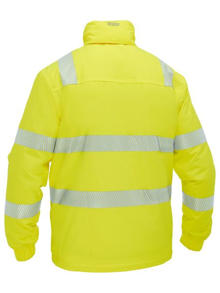 Bisley Taped Hi Vis Heated Jacket With Hood (BJ6842T)