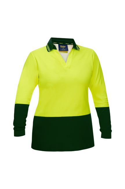 Bisley Women's Hi Vis V-neck Polo (BKL6234)