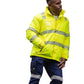 Bisley Taped Hi Vis Heated Jacket With Hood (BJ6842T)