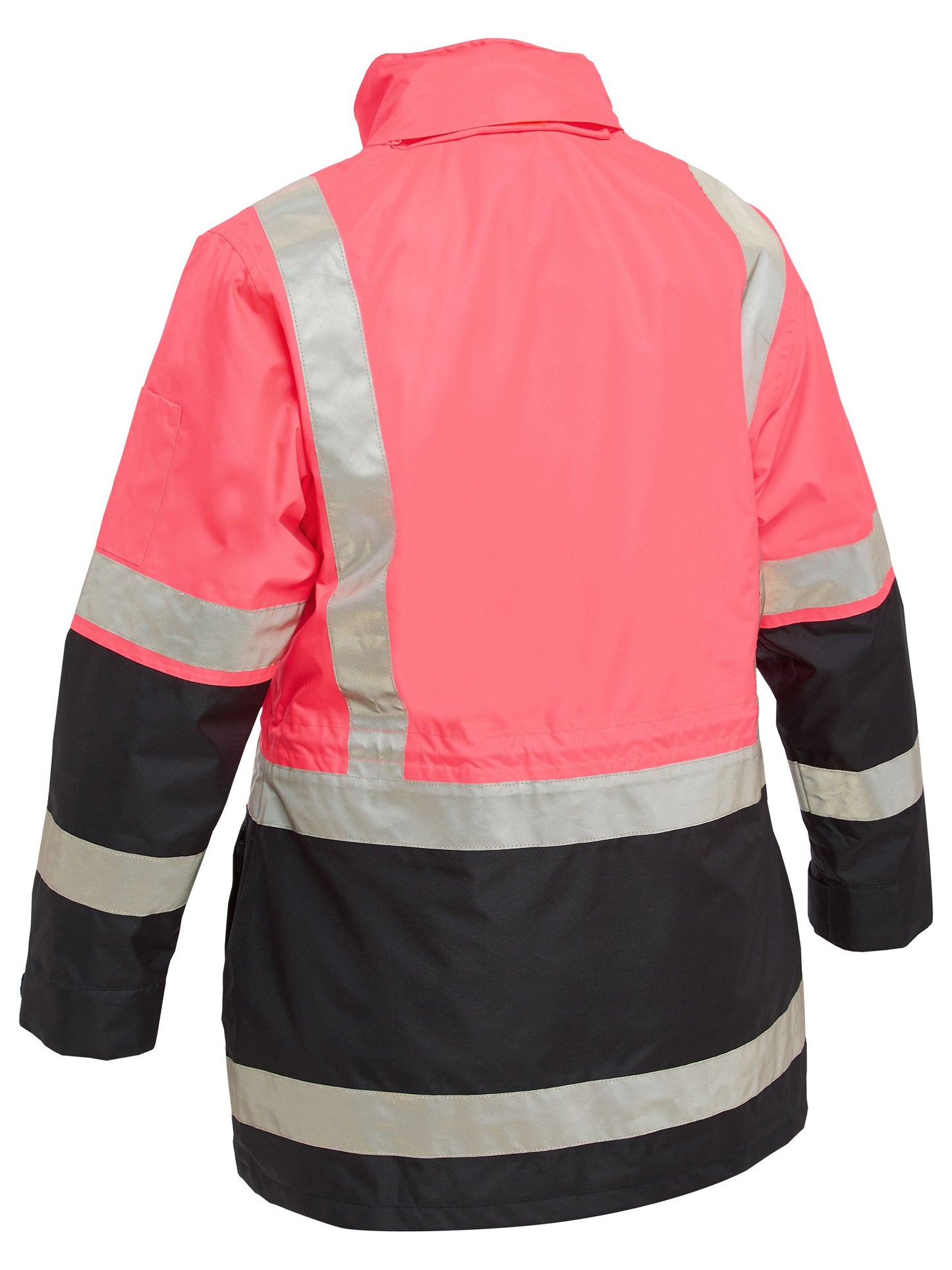 Bisley Women's Taped Hi Vis 5 In 1 Rain Jacket (BKL6975)