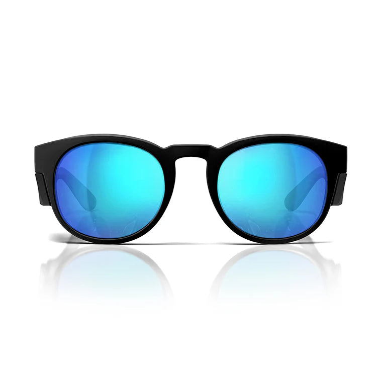 Safestyle Cruisers Matte Black Frame Mirror Blue Polarised Lens (CRMBBP100)