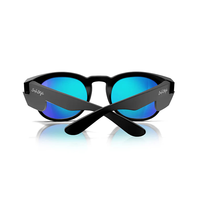 Safestyle Cruisers Matte Black Frame Mirror Blue Polarised Lens (CRMBBP100)