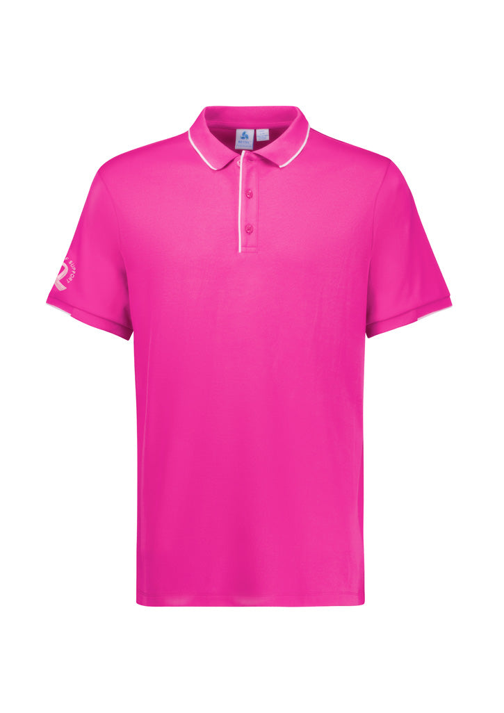 Biz Care Mens Pink Short Sleeve Polo (CST313MS)