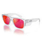 Safestyle Fusions Clear Frame Mirror Red Polarised Lens (FCRP100)