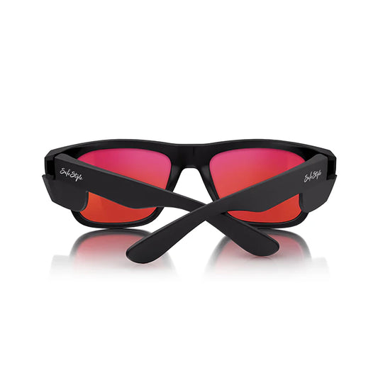 Safestyle Fusions Matte Black Frame Mirror Red Polarised Lens (FMBRP100)