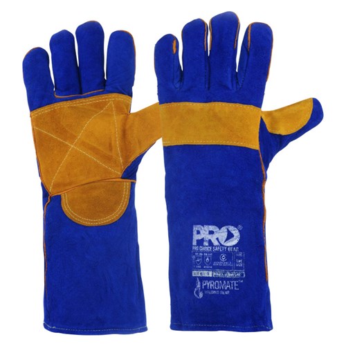 Pro Choice Blue Heeler Blue & Gold, Kevlar Stitched, Reinforced - 40Cm Pair of 6 (KBW16E)