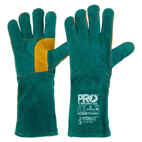 Pro Choice South Paw Green & Gold Pair Of Left Hands Kevlar Stitched Pair of 6 (LGW16E)