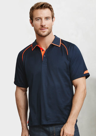 Biz Collection Mens Fusion S/S Polo (P29012)