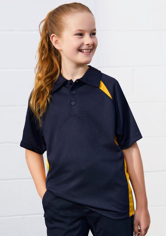 Biz Collection Kids Splice Short Sleeve Polo (P7700B)