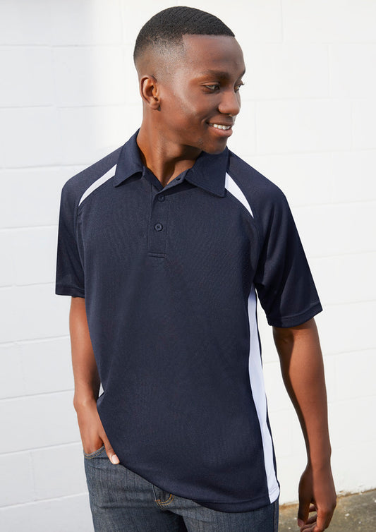 Biz Collection Mens Splice S/S Polo 1st ( 10 Colour ) (P7700)