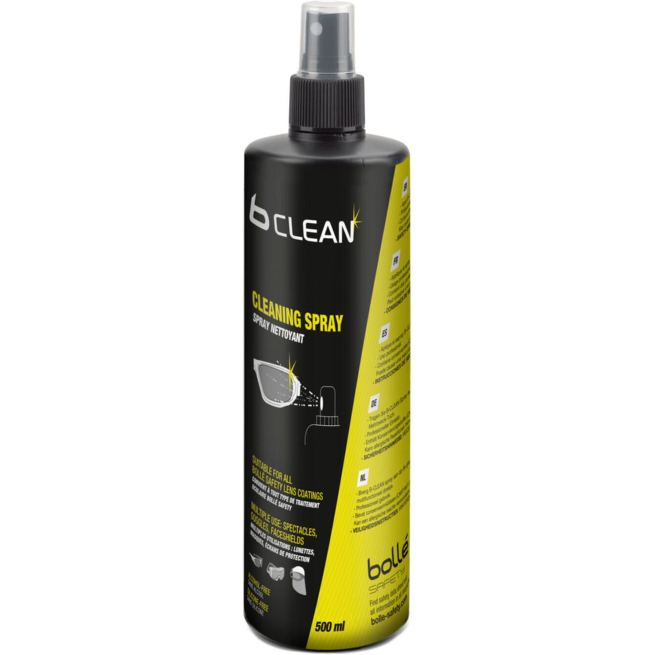 Bolle Safety B-clean New B402 Lens Cleaner (Spray) - Anti-reflective - Anti-static- 500Ml (PACS500)