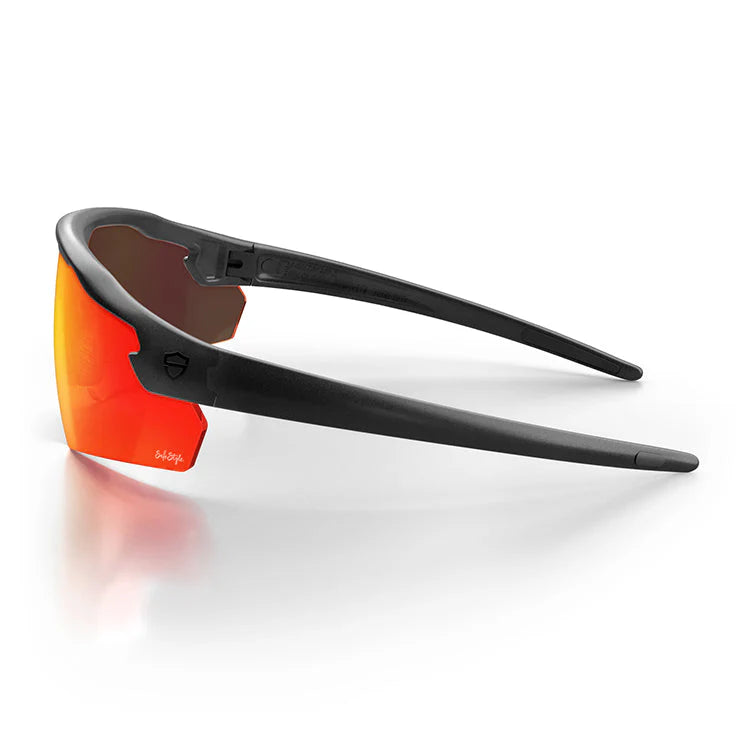 Safestyle Phantoms Matte Black Frame Reflectors Red Lens (PHMBRT100)