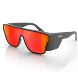 Safestyle Primes Matte Black Frame Reflectors Red Lens (PMBRT100)