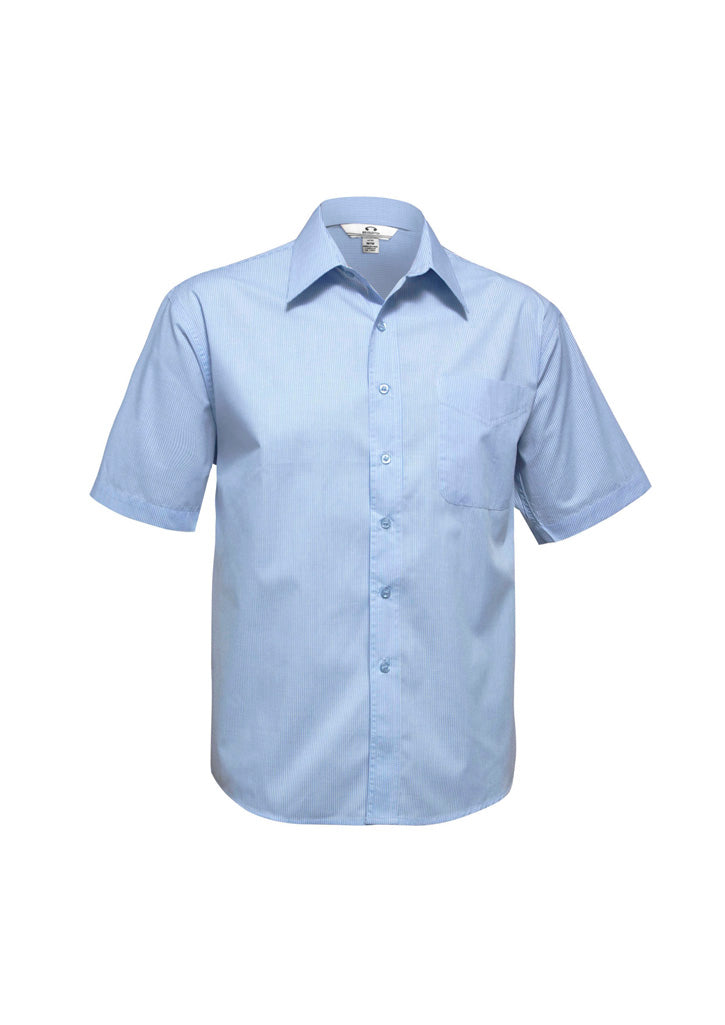 Biz Collection Mens Micro Check S/S Shirt (SH817)