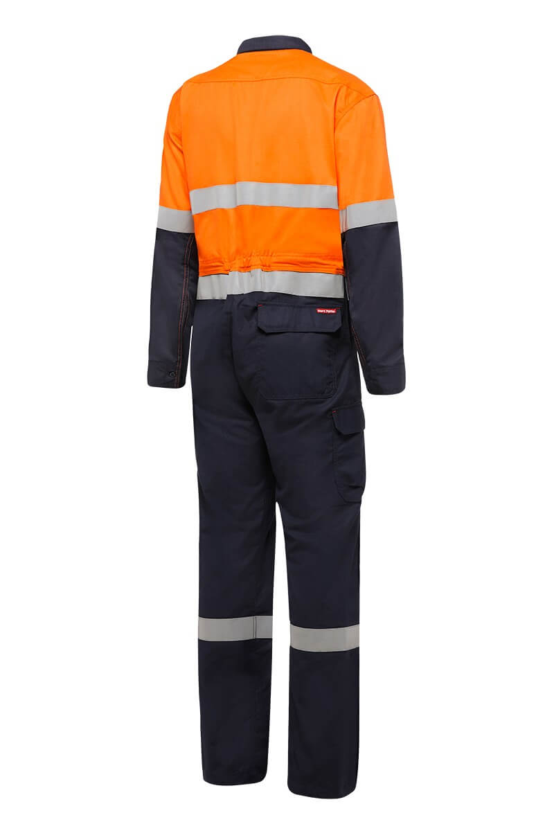 Hard Yakka Shieldtec Fr Hi-Visibility Two Tone Coverall With Fr Tape (Y00055)