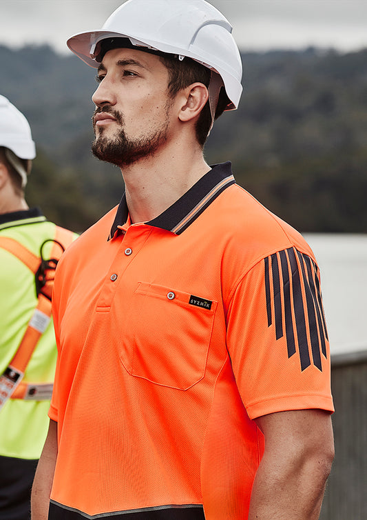 Syzmik Mens Hi Vis Flux S/S Polo (ZH315)