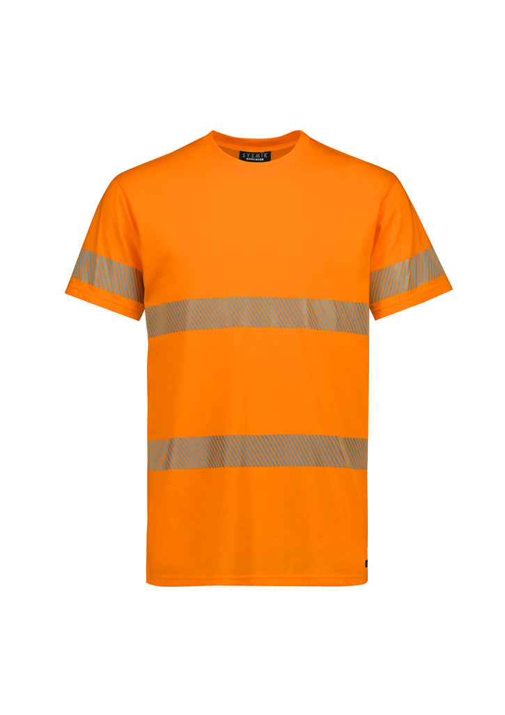 Syzmik Mens Hi Vis Segmented Tape Cotton Tee Shirt (ZH510 )