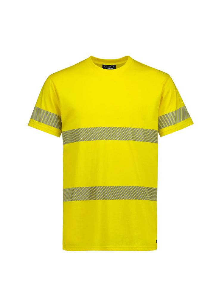 Syzmik Mens Hi Vis Segmented Tape Cotton Tee Shirt (ZH510 )