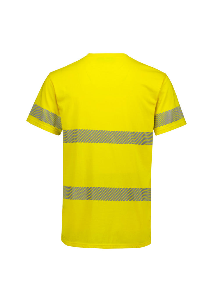 Syzmik Mens Hi Vis Segmented Tape Cotton Tee Shirt (ZH510 )