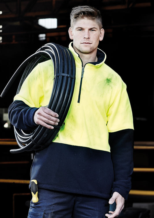 Syzmik Hi Vis Half Zip Polar Fleece Jumper (ZT460)