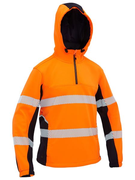 Bisley Flx & Move  Hi Vis Taped Liquid Repellent Fleece Hoodie (BK6571T)