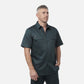 King Gee Originals Short Sleeve Open Front Cotton Drill Work Shirt (K04030)