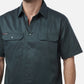 King Gee Originals Short Sleeve Open Front Cotton Drill Work Shirt (K04030)