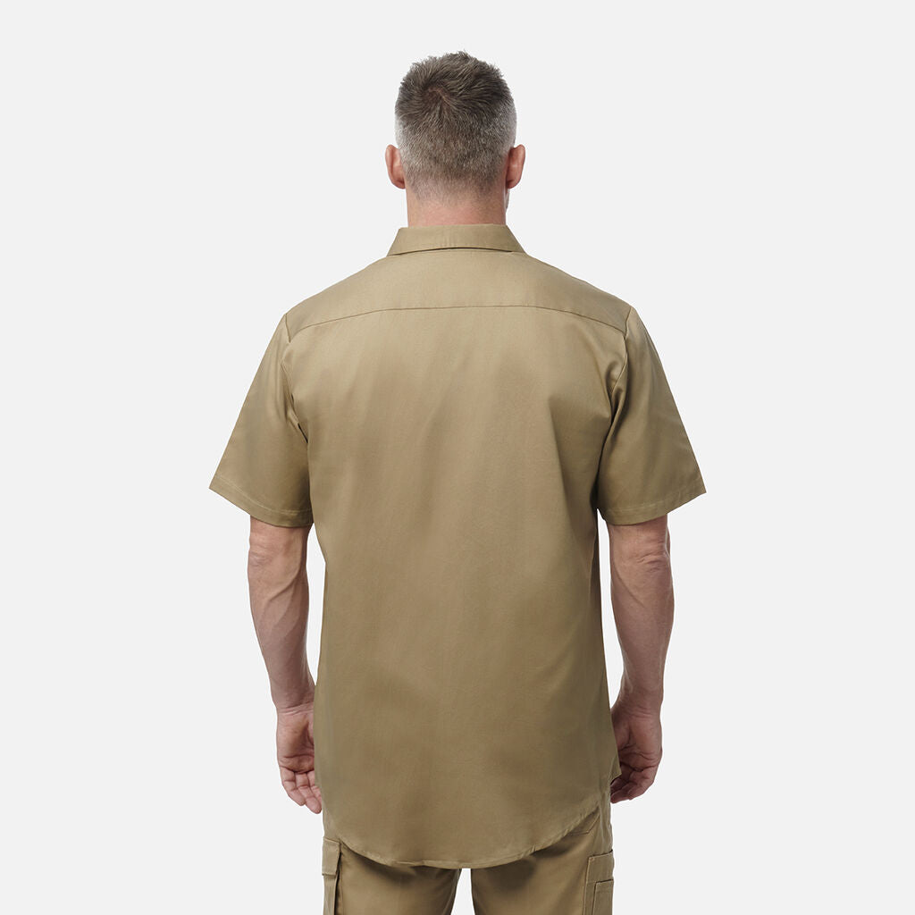 King Gee Originals Short Sleeve Open Front Cotton Drill Work Shirt (K04030)