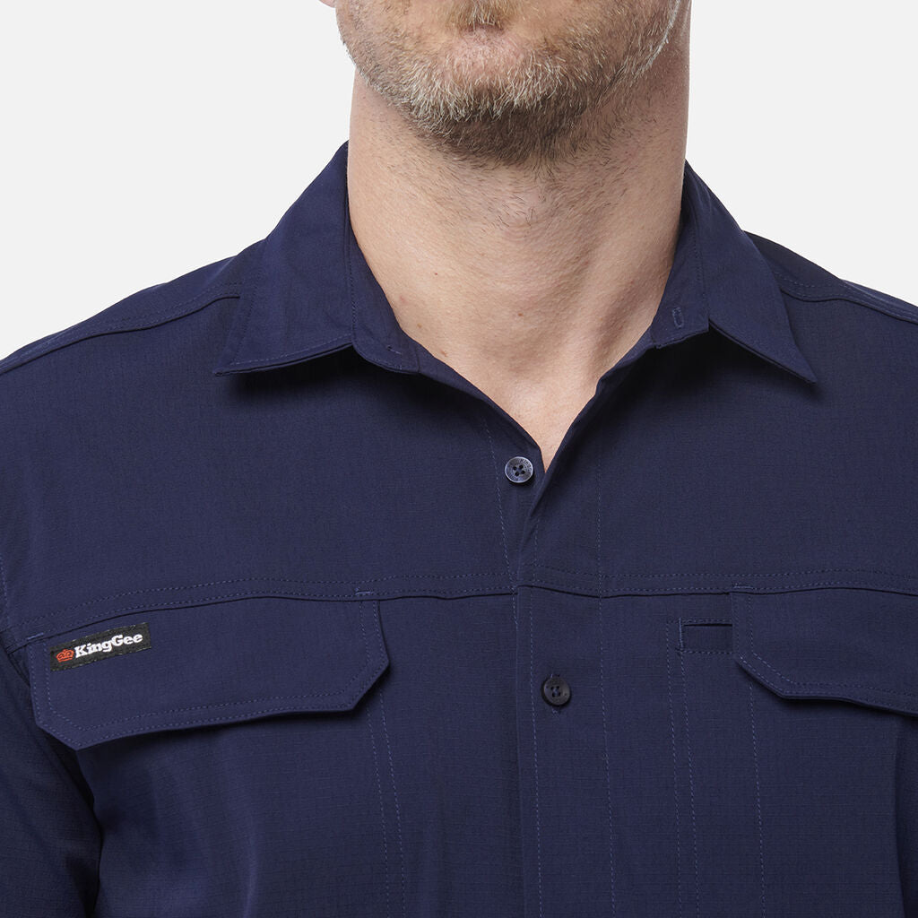 King Gee Drycool Lightweight Stretch Long Sleeve Work Shirt (K14023)