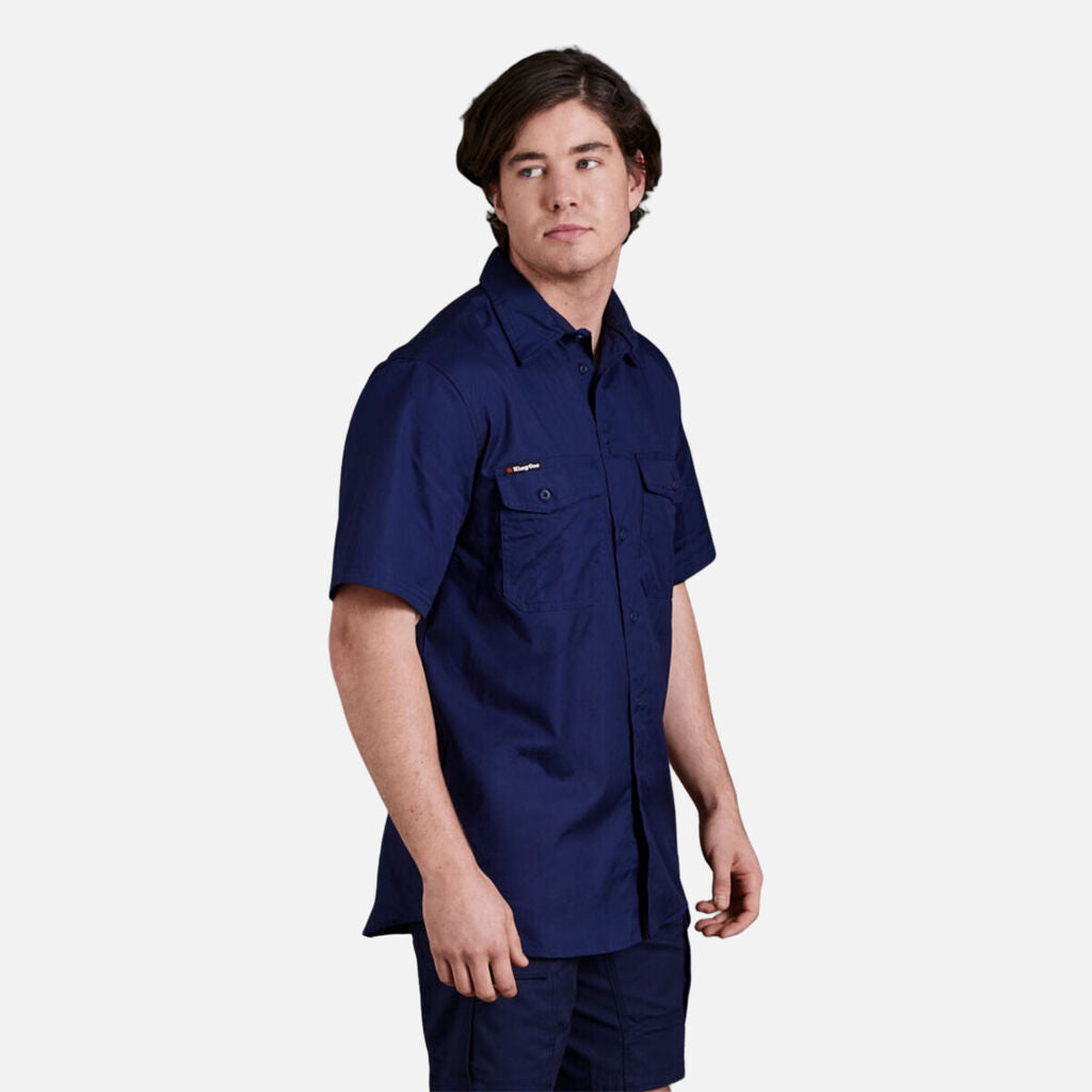 King Gee Workcool 2 Lightweight Ripstop Short Sleeve Work Shirt (K14825)