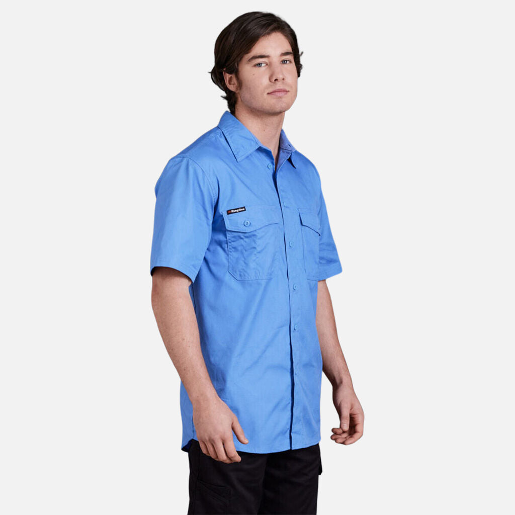 King Gee Workcool 2 Lightweight Ripstop Short Sleeve Work Shirt (K14825)