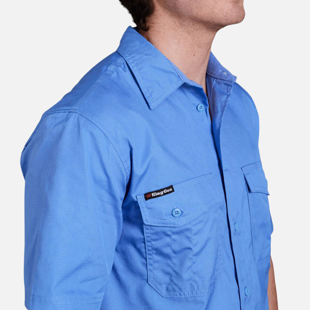 King Gee Workcool 2 Lightweight Ripstop Short Sleeve Work Shirt (K14825)