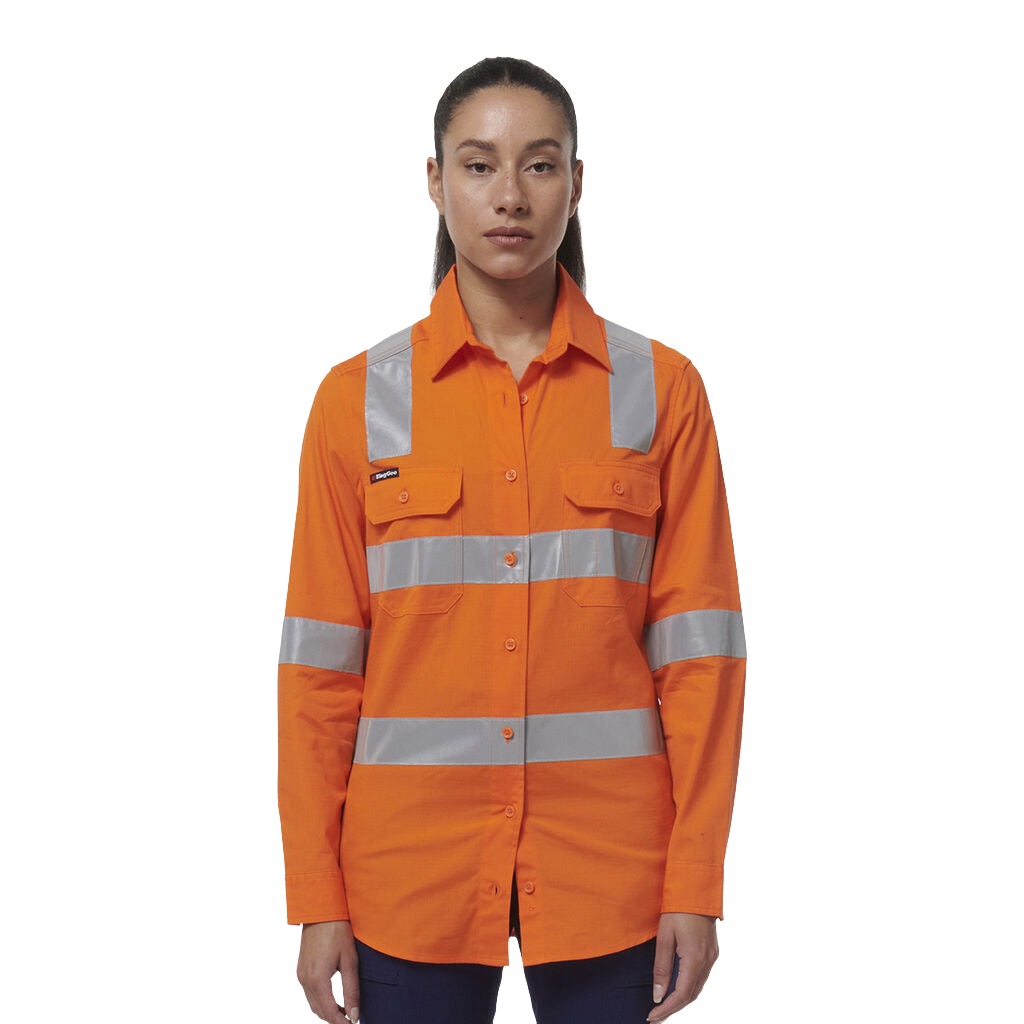 King Gee Women's Workcool Vented NSW Rail Shirt (K44203)