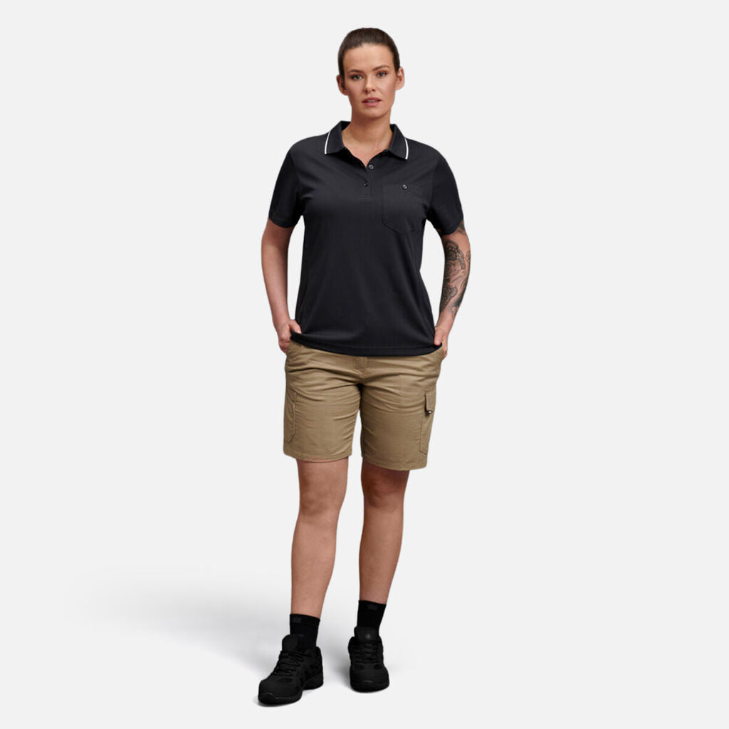 King Gee Women's Workcool Hyperfreeze Short Sleeve Polo Shirt (K44740)