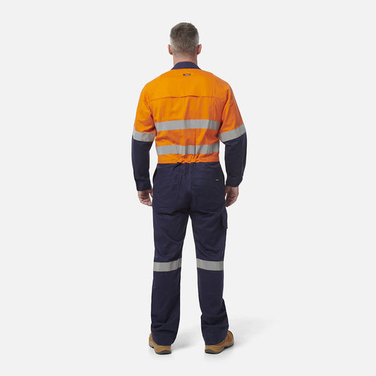 King Gee Workcool 2 Hi-Vis Reflective Two Tone Work Overalls (K51540)