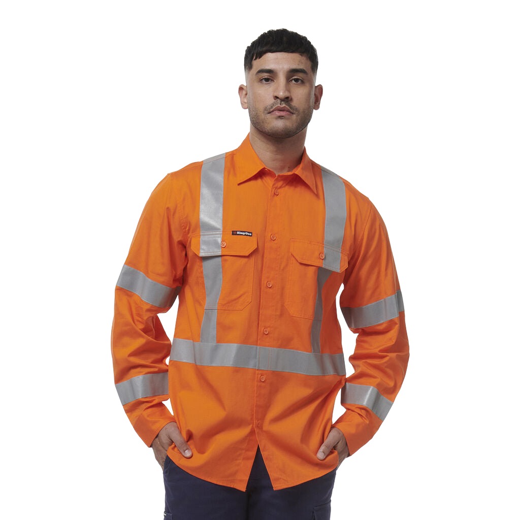 King Gee Workcool Vented NSW Rail Shirt (K54016)