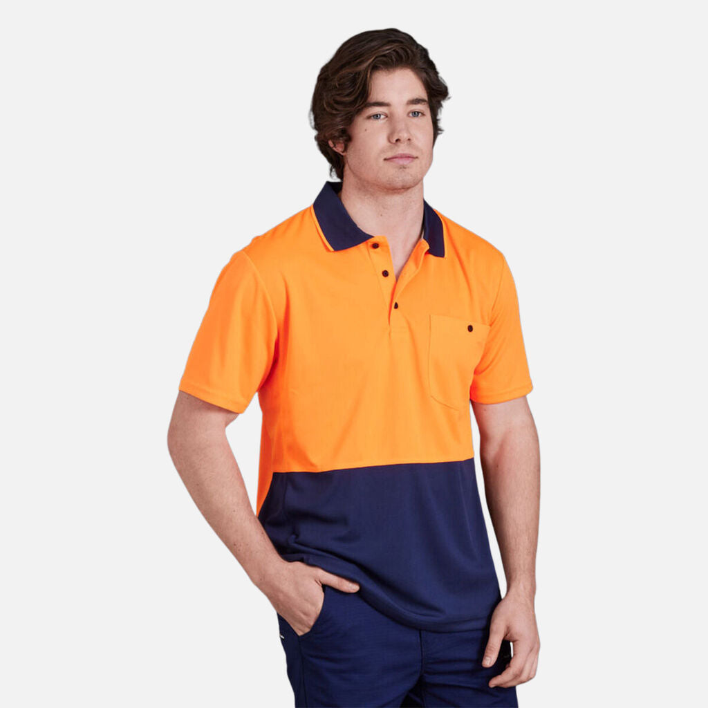 King Gee Workcool Hyperfreeze Spliced Polo Short Sleeve-(K54205)