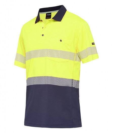 King Gee Workcool Hyperfreeze Hi-Vis Reflective Short Sleeve Polo (K54215 )