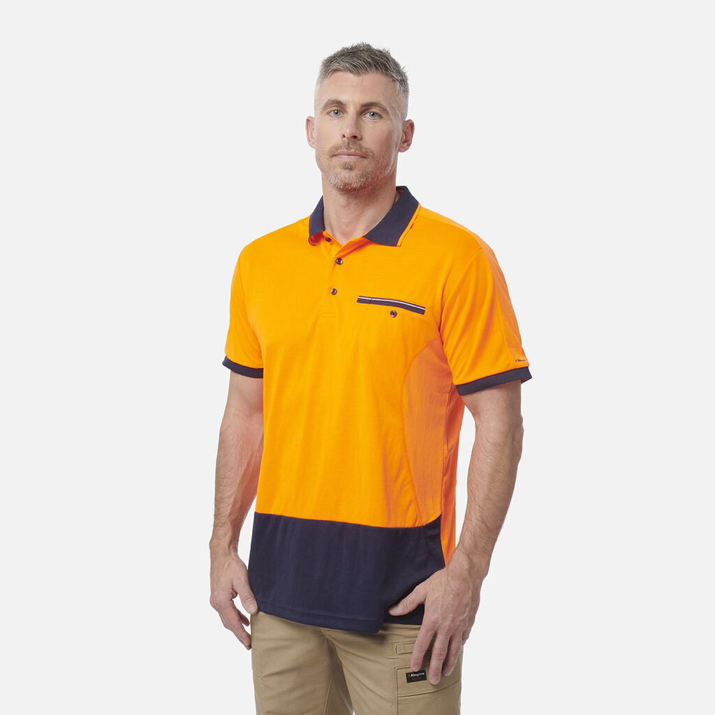 King Gee Workcool Spliced Polo Short Sleeve (K54845)