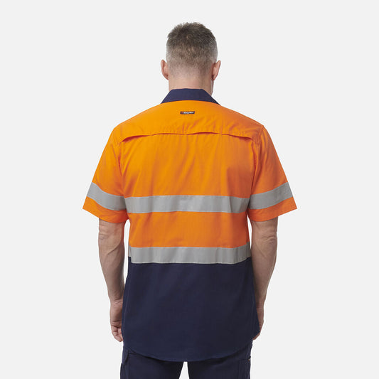 King Gee Workcool Vented Spliced Shirt Taped S/S (K54911)