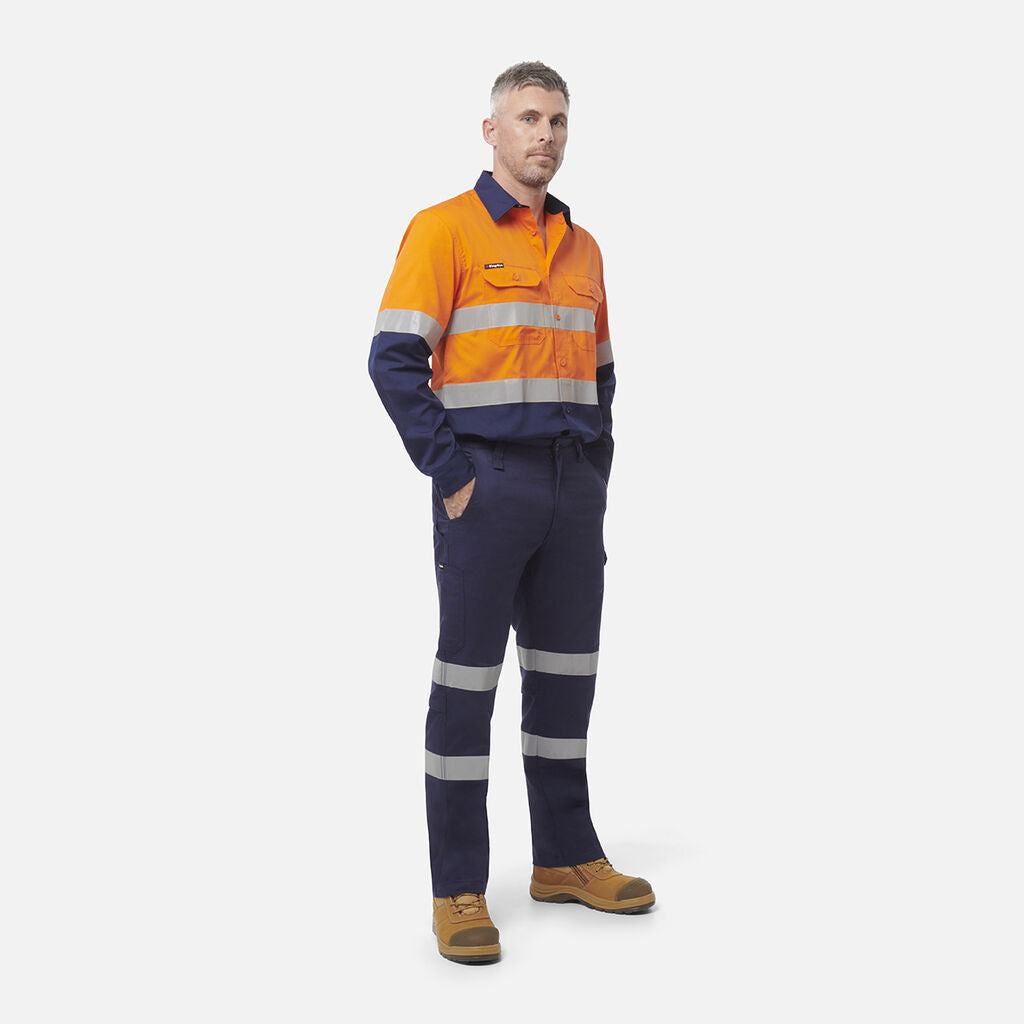 King Gee Workcool Vented Spliced Shirt Taped Long Sleeve (K54913)