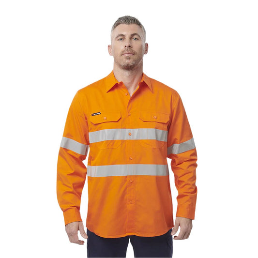 King Gee Workcool Vented Shirt Taped L/S (K54915)