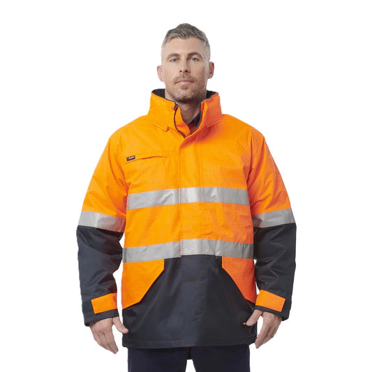 King Gee Hi-Vis Anti Static Waterproof Reflective Work Jacket (K55035)