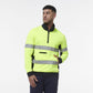 King Gee Hi Vis Reflective Spliced 1/4 Zip Fleece (K55040)