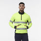 King Gee Hi Vis Reflective Spliced 1/4 Zip Fleece (K55040)